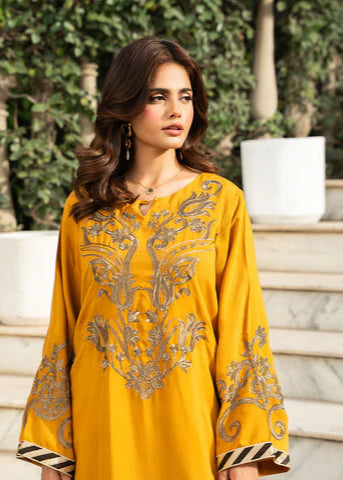 Embroidered Viscose Kaftan