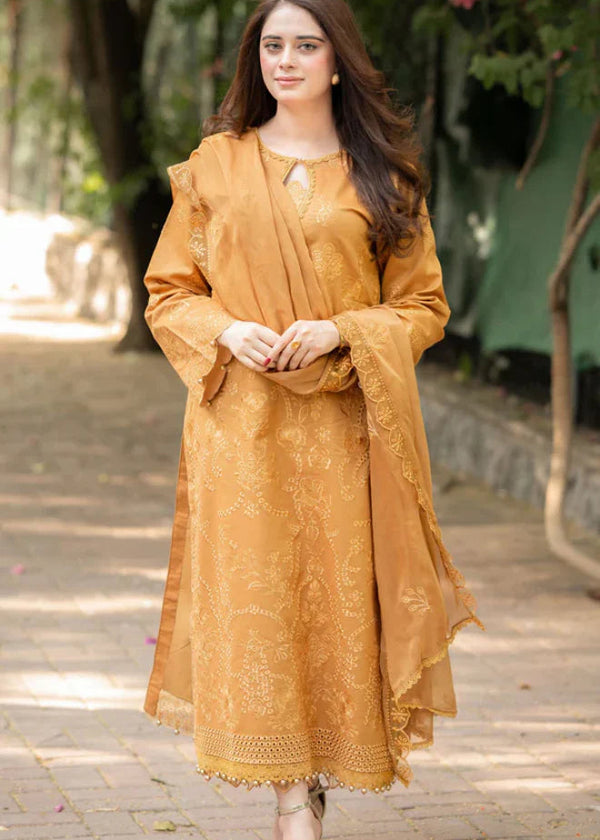 Mushq - 3PC Lawn Embroidered Suit - BFU0131