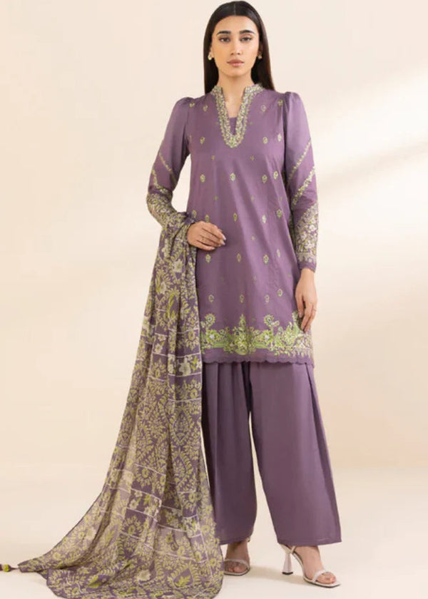 Sapphire - 3PC Lawn Embroidered Suit - BFU0128