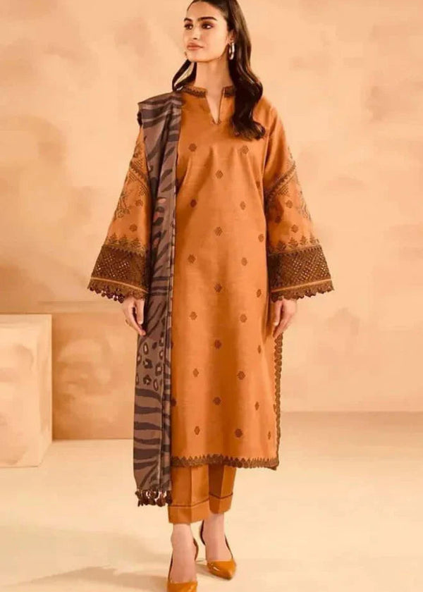 NishatLinen - 3PC Lawn Embroidered Suit - BFB0088