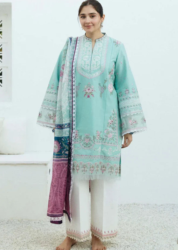 Coco By ZaraShahjahan - 3PC Lawn Embroidered Suit - BFB0125