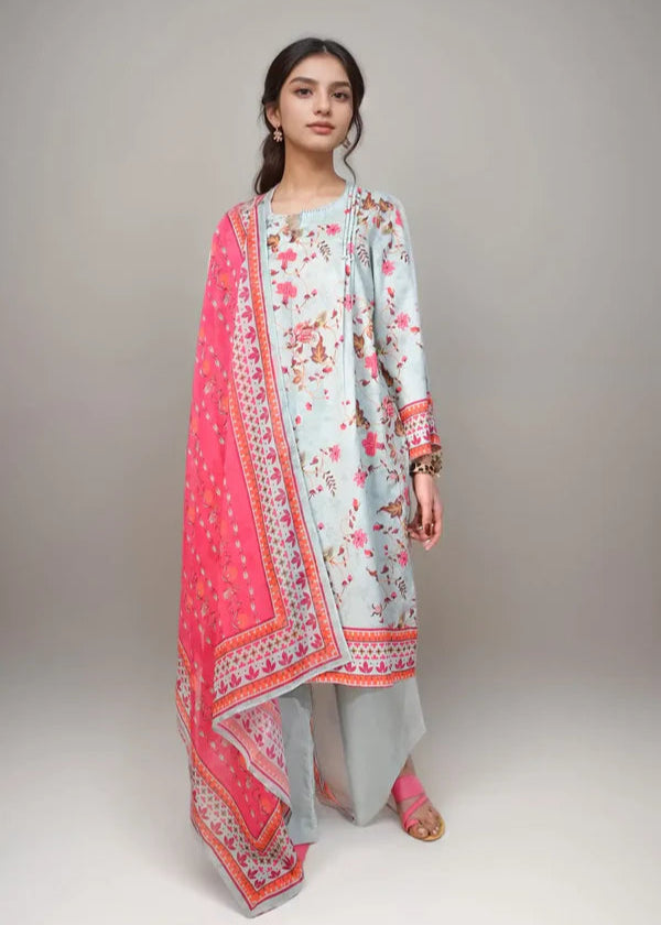 3 Pc | Unstitched | Lawn