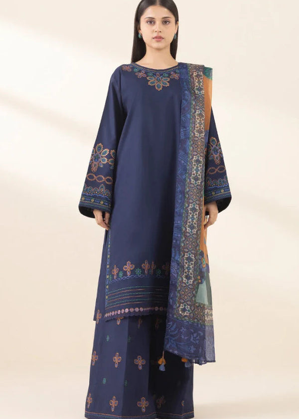 Sapphire - 3PC Embroidered Suit- BFB0288