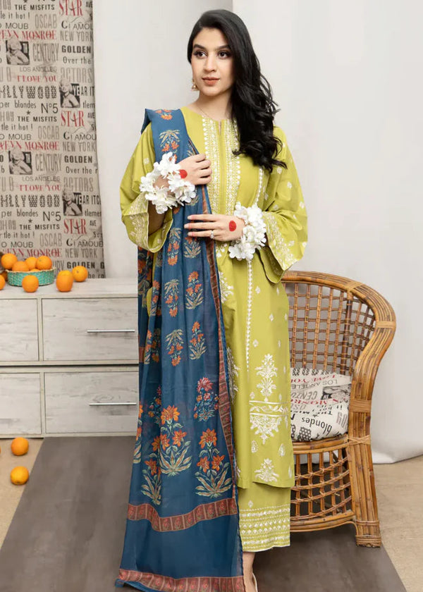 Urge - 3PC Lawn Embroidered Suit - BFB0137